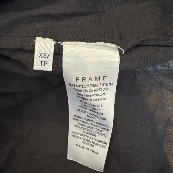 Frame Denim Noir black slip - Picture 2 of 3